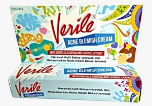 Verile Acne Blemish Cream Obat Untuk Bekas Jerawat Membandel